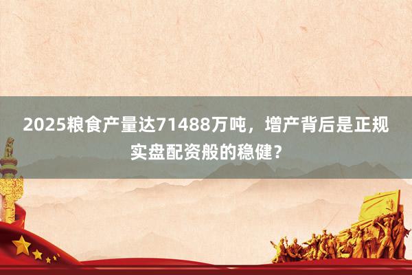 2025粮食产量达71488万吨，增产背后是正规实盘配资般的稳健？