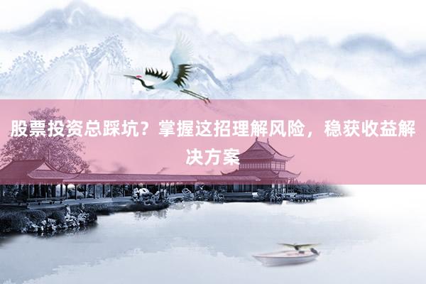 股票投资总踩坑？掌握这招理解风险，稳获收益解决方案